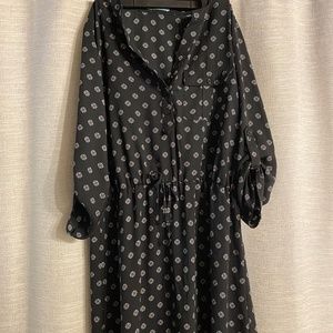 Maurice’s Black Patterned Sheer Dress